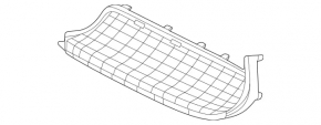 Решітка радіатора grill нижня ліва Mercedes W167 GLE 350 450 20-23 під камеру, AMG pkg