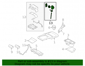 Ручка КПП Subaru Outback 10-14