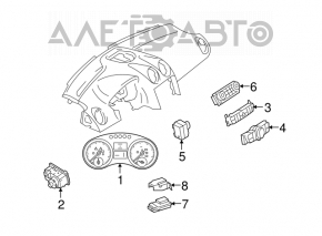 Управление фарами Mercedes W164 ML беж, под омыватель фар, потертости
