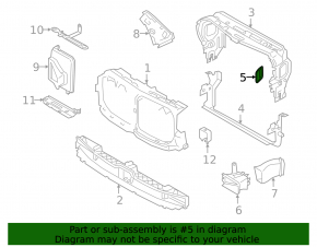 Заглушка повітроприймача BMW X7 G07 19-22 3.0T