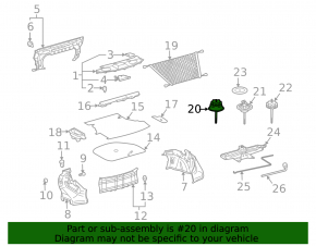 Крепление запасного колеса Toyota Camry v30 02-06 2.4