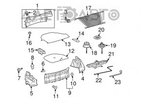 Крепление запасного колеса Toyota Camry v30 02-06 2.4