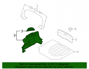 Обшивка арки правая Hyundai Elantra UD 11-16