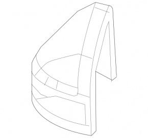 Кришка дзеркала права Mercedes Metris W447 16-23
