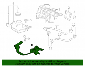 Кронштейн бачка ГТЦ Toyota Prius V 12-17