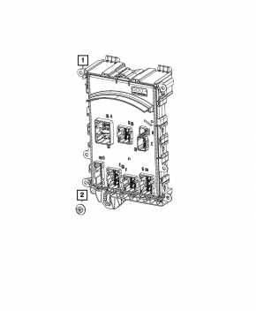 BCM Body Control Module Jeep Grand Cherokee WL 21-23 сломано крепление
