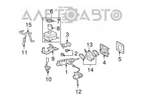 Главный тормозной цилиндр Lexus RX400h 06-08