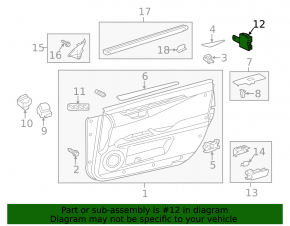 Компьютер двери передней левой Lexus ES300h ES350 13-18