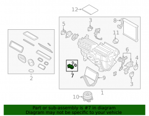 Клапан печки кондиционера Ford Fusion mk5 13-20