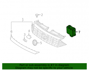 Радар круиз Control Module VW Jetta 19-24