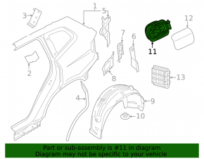 Корпус лючка бензобака BMW X5 G05 19-26 с замком