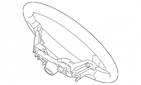 Кермо голе Hyundai Kona 18-23 гума, чорн