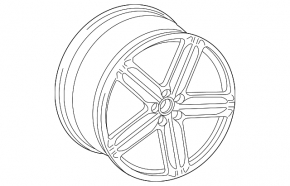 Диск колесный R19x8.5J ET43 Audi A4 B8 13-16 бордюрка
