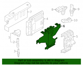 Кронштейн ECU комп'ютера двигуна Audi A3 22-26