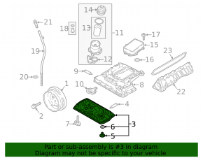 Поддон масляный Audi A6 C8 19-25 3.0T