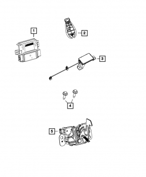 Keyless receiver module Dodge Dart 13-16