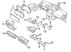 Кнопка управления зеркалами Subaru Outback 10-14