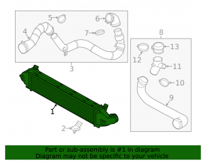 Інтеркулер Land Rover Range Rover Evoque 12-18 2.0