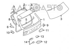 Спойлер двери багажника BMW X5 E70 07-13