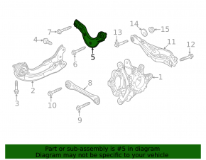 Рычаг поперечный верхний задний левый Honda Civic XI FE/FL 22-26