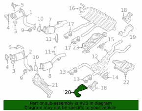 Насадка глушителя левая Audi Q7 4L 13-15