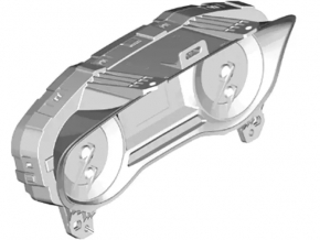 Щиток приборов Ford Fusion mk5 13-13 1 дисплей, малый, 107к, царапины