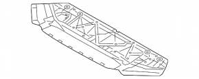 Захист переднього бампера Audi A4 B9 17-19 S-Line