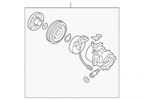 Компрессор кондиционера Hyundai Tucson 19-21 2.0