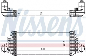 Интеркулер Mercedes W164 ML 07-11 3.0d