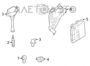 Блок ECU компьютер двигателя Nissan Rogue 21-22 2.5
