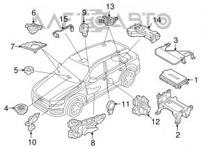 Усилитель аудио Audi Q7 16-19 Bose