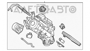 Корпус печки заднего ряда голый Toyota Highlander 14-19