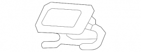 Заглушка форсунки омывателя фары правая Audi A4 B9 17-20