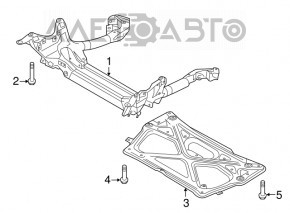 Подрамник передний Audi A6 C7 12-18 ржавый
