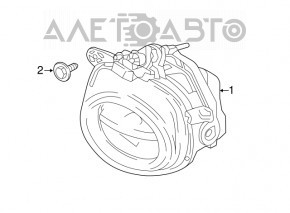 Противотуманная фара птф правая BMW X5 F15 14-18 LED