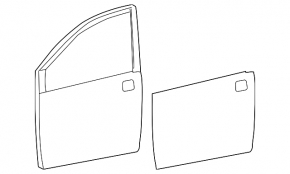 Двері в зборі передні права Toyota Sienna 18-20