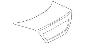 Крышка багажника Mercedes W211 02-09 черный