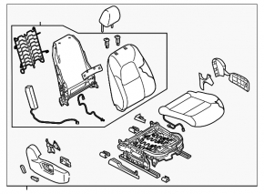 Пасажирське сидіння Mazda CX-5 17-18 шкіра grand touring з airbag