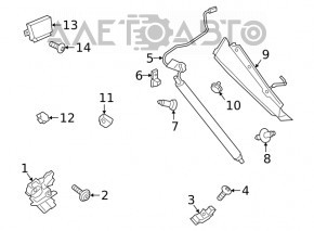 Амортизатор двери багажника левый Ford Escape MK4 20-23 электро
