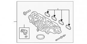 Колектор впускний Land Rover Range Rover Velar 18-23 2.0T без датчика