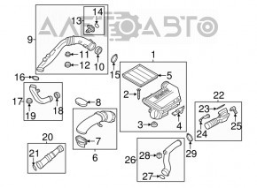 Патрубок от интеркулера правый BMW X5 F15 14-18 N55