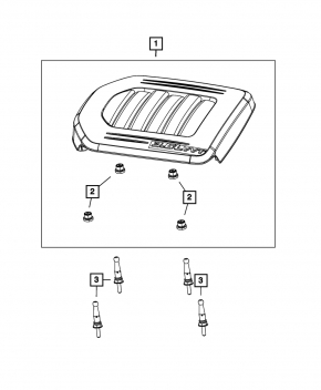 Накладка двигателя Dodge Grand Caravan 11-20