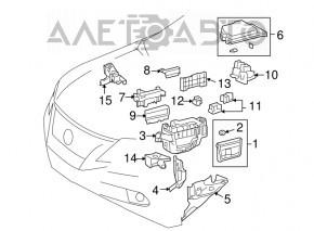 Блок света Junction Block Lexus RX350 RX450h 10-12