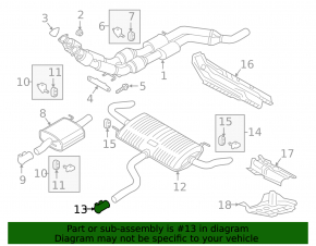 Хомут глушителя Audi Q7 4L 10-15