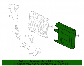 Кронштейн ECU Chevrolet Malibu 13-16