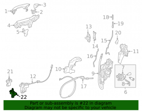 Петля двери нижняя передняя правая Mercedes W167 GLE 350 450 20-25