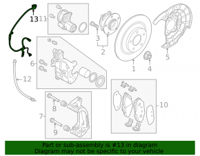 Датчик ABS задний правый Mazda CX-90 24-26