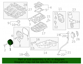 Шкив коленвала Audi A3 8V 15-20 1.8Т, 2.0Т