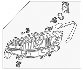 Фара передняя правая в сборе Volkswagen ID.4 21-22 LED