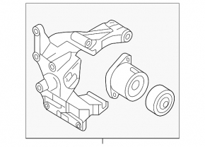 Кронштейн генератора Hyundai Santa FE 19-20 2.4